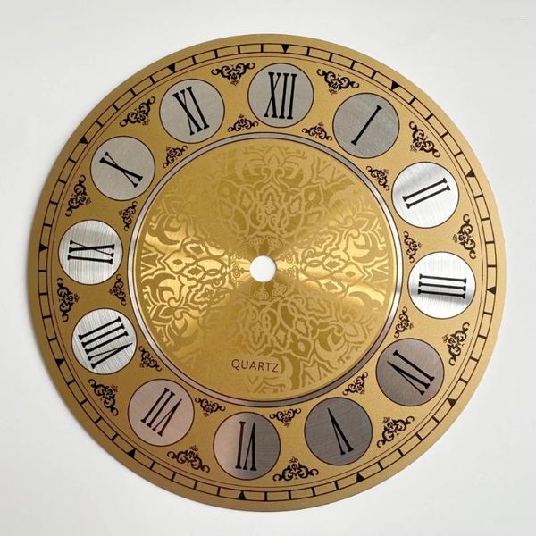 Horloges murales Vintage en aluminium métal horloge cadran visage chiffre romain chambre bureau décoration de la maison 7 en diamètres 180mm