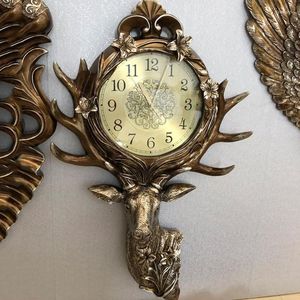 Horloges murales Vintage Horloge Décorative Salon Antique Cuisine Nordique Insolite Grand 3D Reloj De Pared Art AB50WC