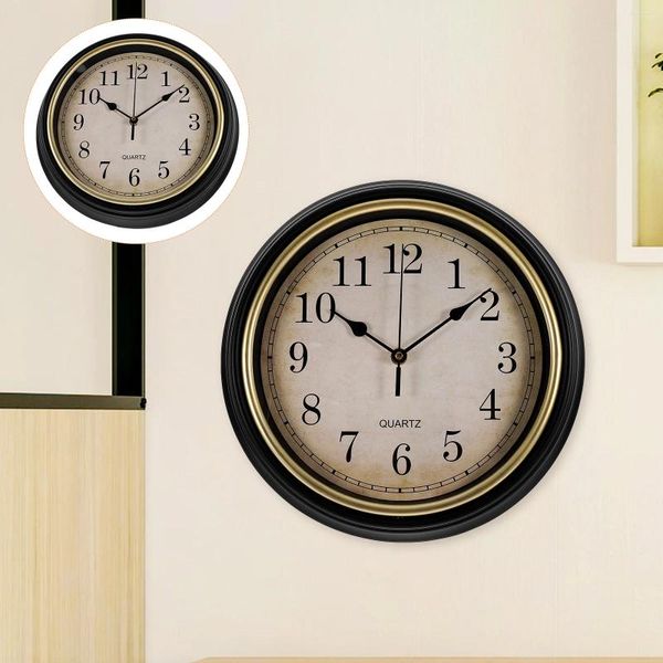 Relojes de pared Caballero Vintage Decoración del hogar Estilo europeo Vidrio rústico Decorativo Hanging Oficina