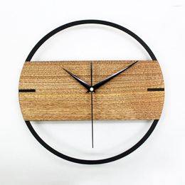 Wandklokken Vintage Clock Simple Modern Design Houten Stickers Wood Watch Home Decor Silent Still Life Gift Ideas Shabby Chic Z049