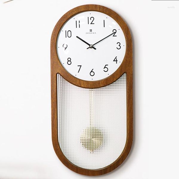 Relojes de pared Vintage minimalista Simple reloj arte Digital péndulo colgante cocina reloj Retro Relogio De Parede decoración del hogar