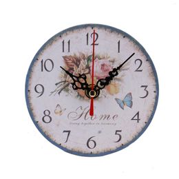 Horloges murales Style vintage Antique Bois Clock pour la maison de cuisine Décoration de bureau