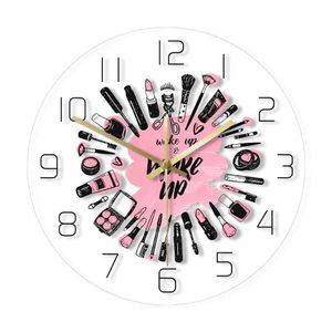 Les horloges murales se réveillent faire des cosmétiques collection moderne horloge de beauté Salon Business Signet set Silent Sports Q240509