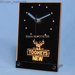 Relojes de pared Relojes de pared Tnc0117 Tooheys Beer Deer 3D LED Mesa Reloj de escritorio Z230706