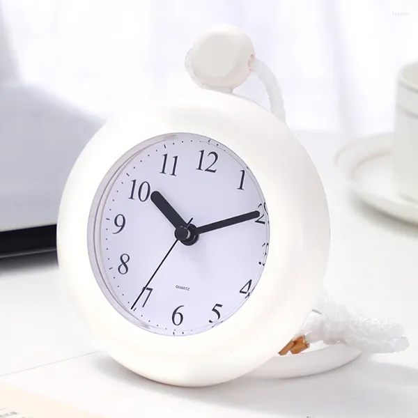 Relojes de pared Reloj de cordón impermeable Adorno Cocina Ducha digital Alarma Vintage Moderno Redondo para sala de estar