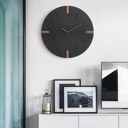 Wandklokken Wood 3D Watch Modern Luxury Creative Mechanisme Silent Kitchen Home Kijkt Nordic Duvar Saati