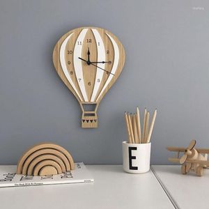 Wandklokken houten cartoon donuts klok ins Noordse stijl huizendecoratie kinderkamer decor houten mute 26 18 cm