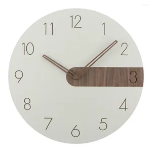 Relojes de pared Reloj creativo de madera Reloj silencioso de cuarzo para sala de estar Diseño moderno Decoración del hogar Decoración de la casa Dormitorio