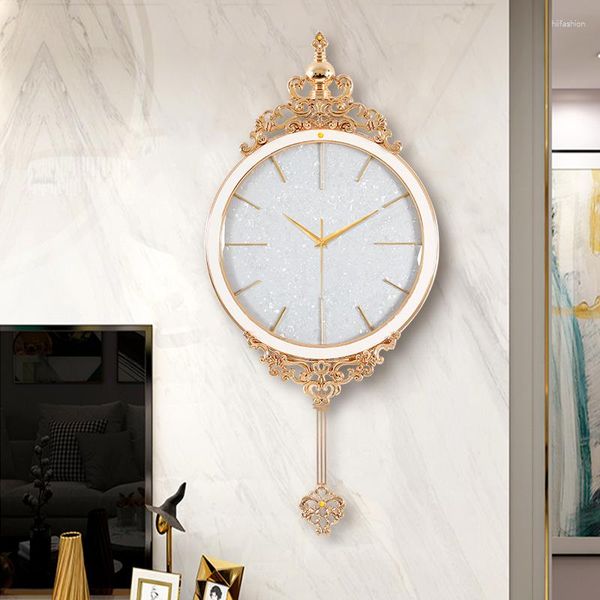 Horloges murales pendule en bois horloge inhabituelle Design moderne ronde mode silencieuse électronique Orologio Da Parete montre