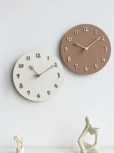 Wandklokken Houten Windklok Hangend Huis Woonkamer 2024 Creatief Eenvoudig Quartz Horloge Stil