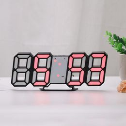 Wandklokken Yefui LED Digitale klok Alarm Datum Tijd Temperatuur Nachtlicht Display Hangtafel Desktop voor huizendecoratie