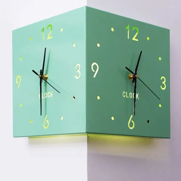 Relojes de pared amarillo elegante diseño de gran tamaño moderno luminoso Digital nórdico Reloj de Pared Para Sala decoración de sala en vivo