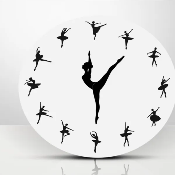 Horloges murales Yoga Postures horloge décorative Sport GYM Fitness maison Art décor montres à la main Design Unique cadeau pour femme fille