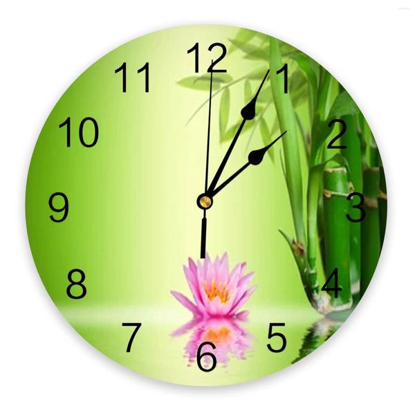 Horloges murales Zen Garden Clock Design moderne Salon Décoration Muet Suspendu Montre Décor à la maison