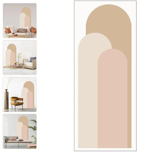 Muurtattoo Room Decor Arch Living Stick Geometrische Decals Stickerspeel Decoratieve PVC Sticker Slaapkamer Onwallpaper Hoofdeinde Cirkel 231220