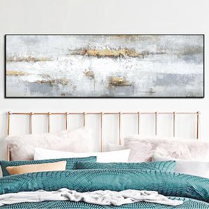 Wall Decor Art Originel Abstract schilderij Grijze olieverfschilderij Posters en prints Wall Art Canvas Pictures For Living Room Slaapkamer Home Decoratie