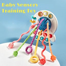 Wanddecoratie Baby Montessori Zintuiglijke ontwikkeling Educatief speelgoed Trekkoord Vingergreeptraining Vroeg leren Speelgoed Tandjes BPA-vrij 1 3Y 231122