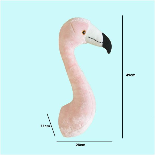 Décoration murale P Toy Toy Decorative Pink Flamingo Head For Bedroom 3D Animaux Toys Ins Style Lovley 230417 Drop Livrot Baby Kids Mat Dhe5p