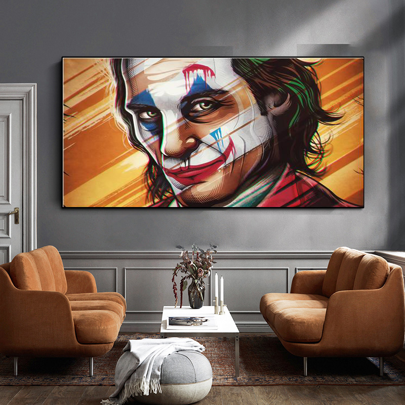 Wall Decoration Abstract Movie Portrait Poster Print Wall Art Canvas Painting joker phoenix Picture for Living Room Home Decor