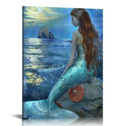 Wanddecoraties Blue Ocean Wall Art slaapkamer Decor voor vrouwen