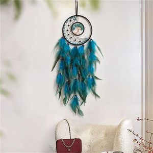 Tenture murale Dreamcatchers Gem Crystal Tree Of Life Dream Catcher Décoration de la maison Chambre Carillons éoliens Ornements Dreamcatcher GC2101