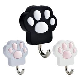 Ganchos de ropa de gato de pared Soporte decorativo de almacenamiento de gatos Decorativo Catinero Adhesivo