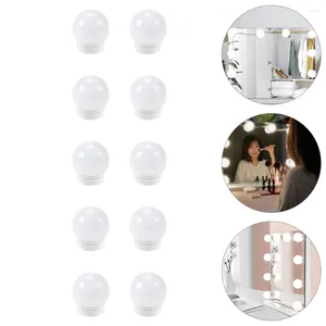 Lámpara de pared 10 PCS Espejo de luz de maquillaje Vanidad frontal Bombillas regulables Espejos circulares de belleza Tocador