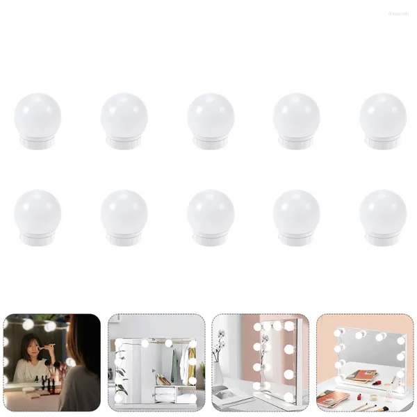 Applique murale 10 pièces maquillage lumière vanité miroir avant miroirs beauté petite ampoule d'approvisionnement de maquillage