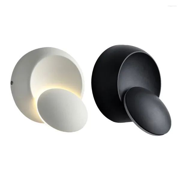 Applique murale LED créative avec Rotation à 360 degrés, lumière chaude, luminaire décoratif d'intérieur, idéal pour un chevet, un salon ou une chambre à coucher, 100-260V