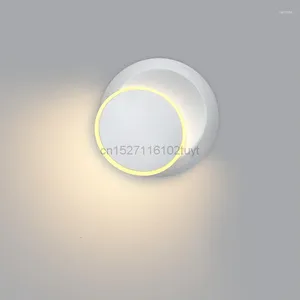 Wandlamp 10 -stcs 5W 7W LED Creatieve lichten 360 graden rotatie verstelbare Dedside Licht Wit Zwart Modern gangpad Ronde
