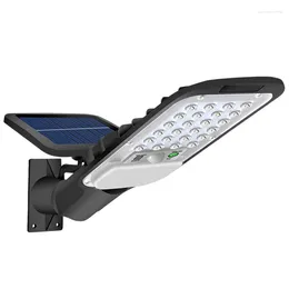 Lampe murale 120W lampadaires solaires extérieurs étanches divisés 3 Modes télécommande capteur de mouvement PIR lumière