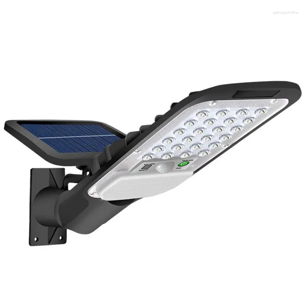 Lámpara de pared 120W Luces de calle solares al aire libre impermeable Split 3 modos Control remoto PIR Sensor de movimiento Luz