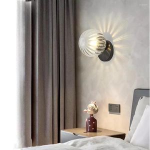 Applique murale 12W matériel galvanoplastie ventouse boule de verre lumière étanche