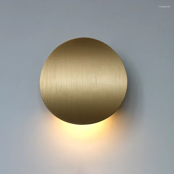 Lámpara de pared 12W LED Lámparas arriba y abajo Luz de aluminio Aplique dorado para dormitorio Sala de estar Pasillo Iluminación lateral AU249