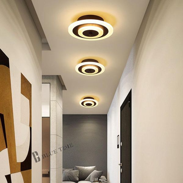 Applique murale 12W moderne Led lustre blanc café corps plafond éclairage étoile couloir lumière salon Luminaires carré