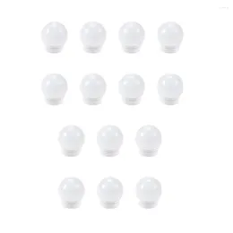 Lámpara de pared 14 piezas Luz de maquillaje Espejo de vanidad Bombilla Luces LED Bombillas inalámbricas para plástico