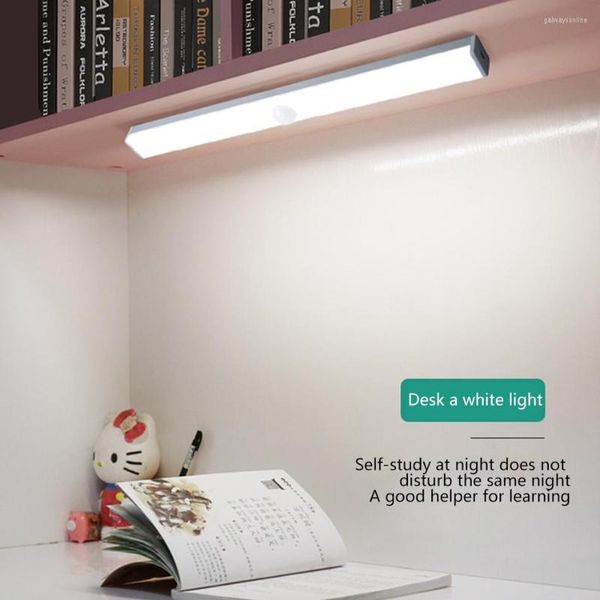 Lámpara de pared 15/21/30 cm Luz LED nocturna de inducción para armarios Dormitorio ultra brillante Dormitorio cálido / blanco Decora magnético