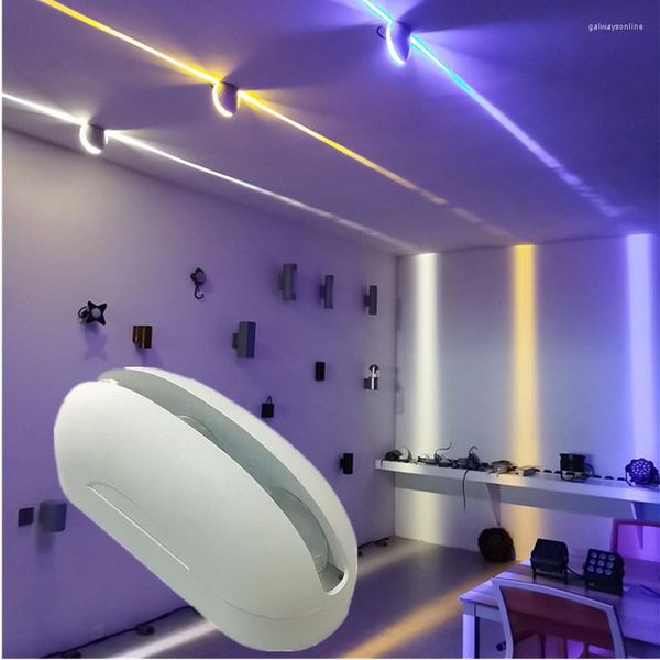 Lámpara de pared 18w Luz de alféizar de ventana Luces de marco exterior Túnel de contorno Led Iluminación de proyección a todo color El Corredor