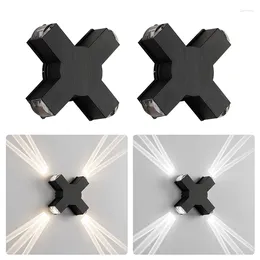 Applique murale 1pc 4w Led 120 degrés haute luminosité Protection Uv faisceaux croisés pour éclairage de jardin extérieur décoration de couloir