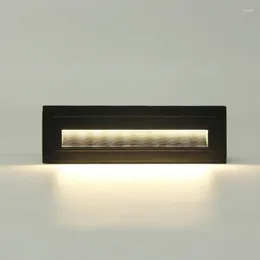 Applique murale 1 pièces étanche 10W LED étape lumière IP65 aluminium intégré escalier coin intérieur encastré escalier repose-pieds