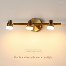 Wandlamp 2/3 koppen Waterdicht LED-lampje voor badkamer toilet dressoir make-up spiegel ijzeren kunst indoor verlichting