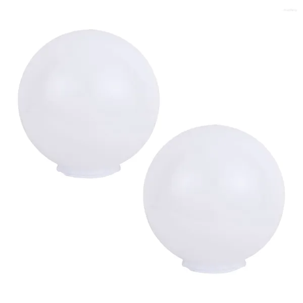 Applique 2 Pcs Blanc Ampoules Clôture Abat-Jour Plafond Protecteur Mode Tige Ronde Acrylique Accessoire Simple