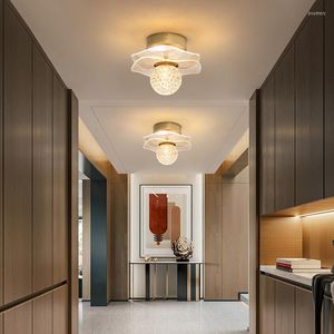 Lámpara de pared 2022 luz interior flor de loto decorativa moderna minimalista dormitorio cabecera sala de estar pasillo lámparas de cristal