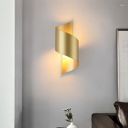 Applique 2023 Decoracion Nordica Hogar Or Wandlamp LED Lumières Décoration Pour Chambre Lumière Couloir Allée Escalier Vanité