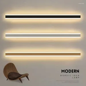 Wandlamp 2024 Minimalistische LED Sfeerlijn Slaapkamer Nachtkastje Achtergrond Decoratie El