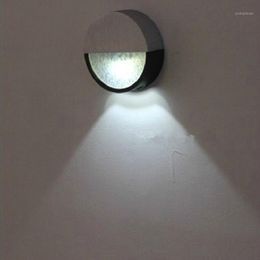 Lámpara de pared 3W Lampada LED Luz de aluminio 110V 220V Sala de noche redonda Dormitorio Decoración Arts1