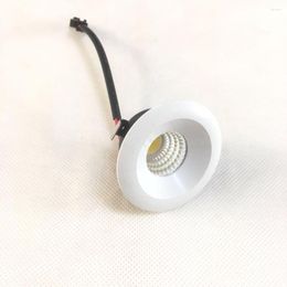 Lámpara de pared 4pcs LED 220V DC12 V 3W Diámetro de cuerpo blanco 48 mm Luces de joyería tibia Gabinete de luz