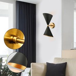 Wandlamp 5 energiezuinig strijkijzer met dubbele lampen bovenaan en onderaan Decoratief vast geschikt voor slaapkamer