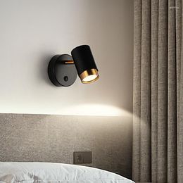 Lámpara de pared 5W GU10 pasillo nórdico LED Simple decorativo El habitación dormitorio luz de noche para decoración del hogar Chambre