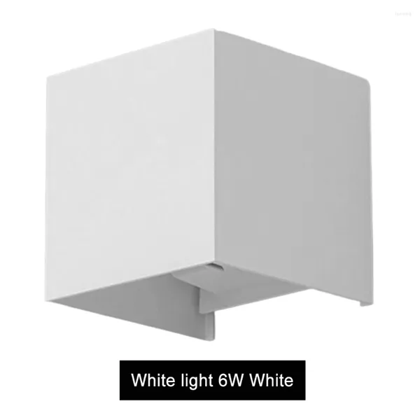 Lámpara de pared 6W/10W cubo porche luz aluminio interior impermeable minimalista iluminación del hogar moderno cuadrado para El pasillo sala de estar